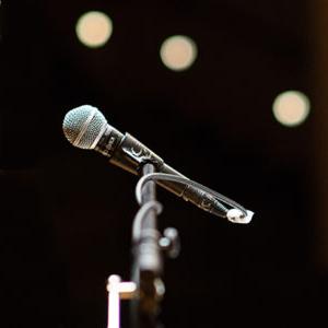 Microphone under lights